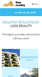 Mobile Screenshot of lionreality.cz